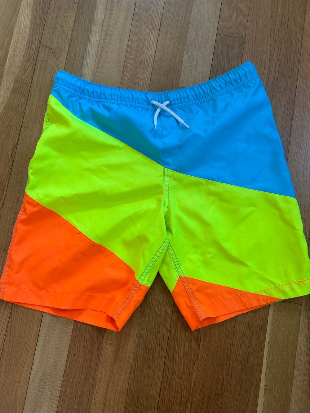 Lands End boys swim trunks swimsuit 14-16 husky